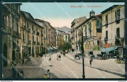 Avellino Città Carrozze cartolina XB0654