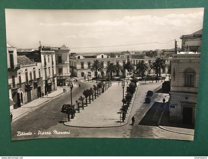 Cartolina Bitonto - Piazza Marconi - 1950ca.