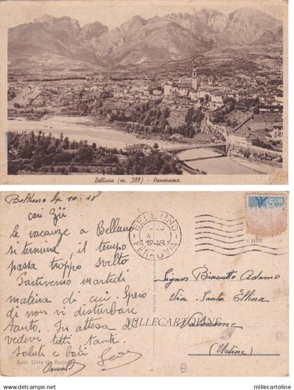 BELLUNO: Panorama  1948