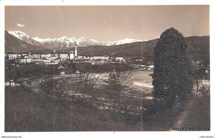 BELLUNO - Panorama di Belluno verso le Prealpi dell'Alpago - Foto Burloni 1934