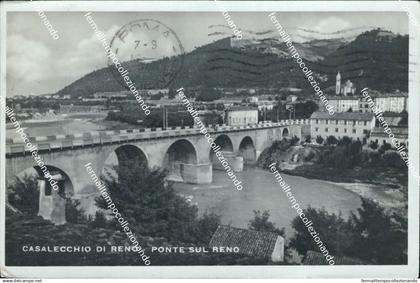 cf426 cartolina casalecchio di reno ponte sul reno provincia di bologna