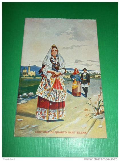 Cartolina Quartu Sant'Elena - Costume 1920 ca