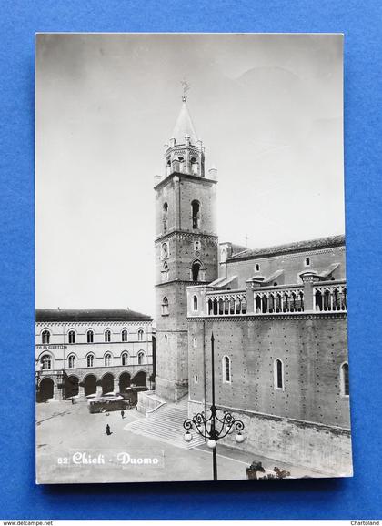 Cartolina Chieti - Duomo - 1954