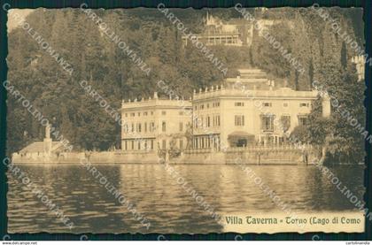 Como Torno Lago di Como Villa Taverna cartolina XB2125