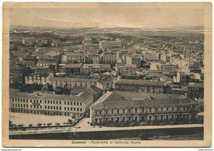 COSENZA, PANORAMA DI COSENZA NUOVA, FINE ANNI '30 PRIMI '40