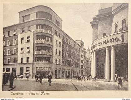 Cartolina - Cremona - Piazza Roma - 1945