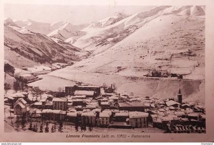 Cartolina - Limone Piemonte - Panorama - 1938