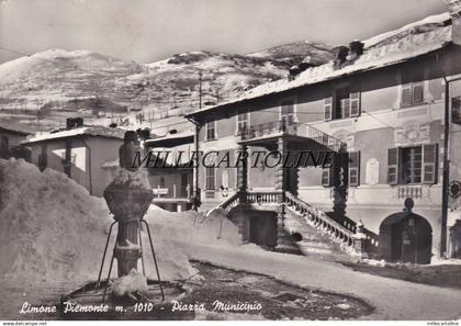 LIMONE PIEMONTE: Piazza Municipio   1959