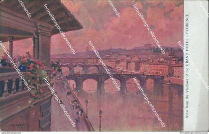 cn667 cartolina firenze florence grand hotel pittorica toscana