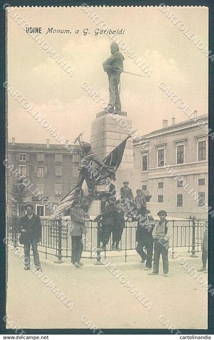 Friuli Venezia Giulia Udine Città Monumento Garibaldi cartolina JK2266