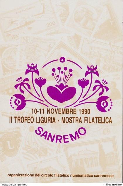 # SANREMO: 1990- II TROFEO LIGURIA - MOSTRA FILATELICA