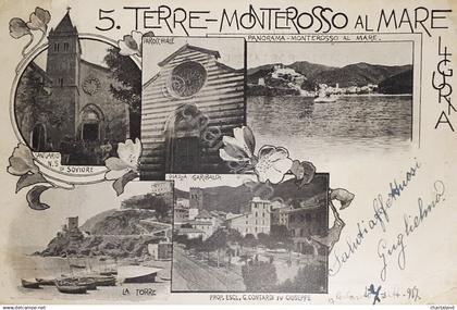 Cartolina - Terre - Monterosso al Mare - Liguria - 1917