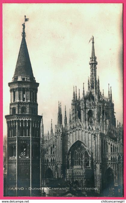 Cp Photo - Milano - Milan - Duomo Campanile S. Gottardo - Edit. E. SONGIA