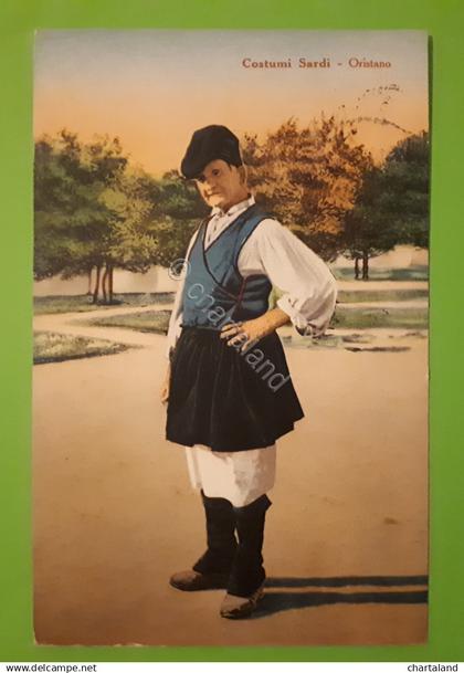 Cartolina - Costumi Sardi - Oristano - 1929