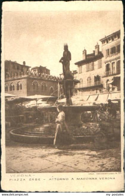 70599700 Verona Veneto Verona Platz ungelaufen ca. 1920 Verona Veneto