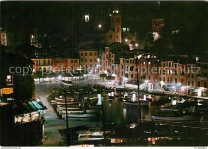 72927675 Portofino Liguria Porto notturno Portofino Liguria