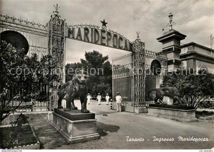 72945736 Taranto Ingresso Maridepocar Loewenskulptur Taranto