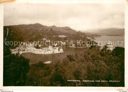 73310792 Portofino Liguria Panorama con Hotel Splendid Portofino Liguria