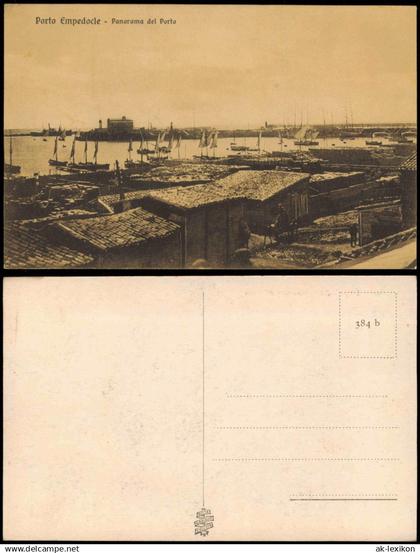 Cartolina Porto Empedocle Porto Empedocle Panorama del Porto 1910