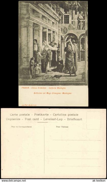 Padua Padova Chiesa Eremitani Cappella Mantegna Battesimo Mago Ermogene 1910