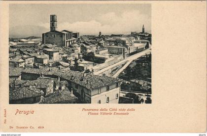 CPA Perugia Panorama della Citta visto dalla UMBRIA ITALY (809127)