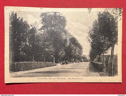 Cartolina - Casarsa della Delizia ( Pordenone ) - Via Pordenone - 1943