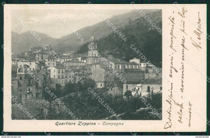 Salerno Campania Quartiere Zappino cartolina XB0436