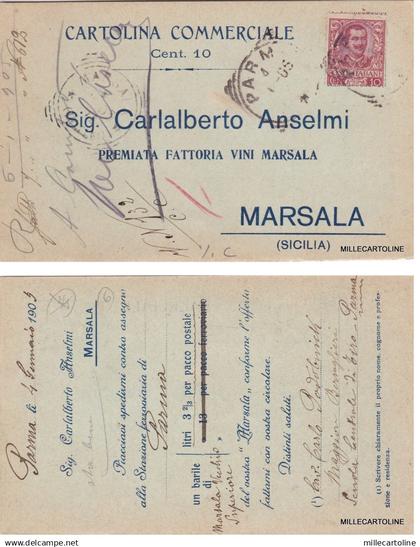 # MARSALA: testatina -CARLOALBERTO ANSELMO - fattotia vini marsala   1905