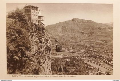 Cartolina - Trento - Stazione superiore della Funivia Trento - Sardagna 1900 ca.