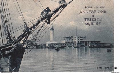 # TRIESTE: LANTERNA ( timbro privato annessione di Trieste 1921)