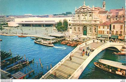 POSTAL   VENECIA  -ITALIA  - PONTE DEGLI SCALZA E STAZIONE