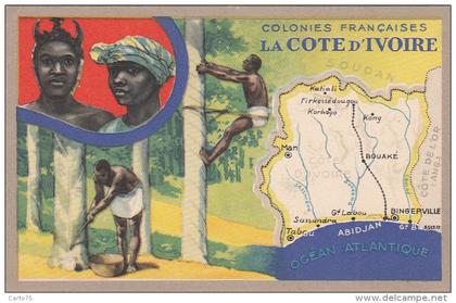 Afrique -  La Côte d'Ivoire - Colonial - Histoire Géographie - Scènes et Types Hévéa - Lion Noir Paris Montrouge