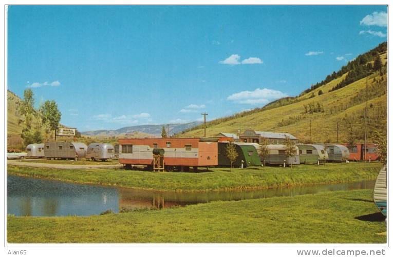 Jackson Hole WY Wyoming, National Trailer Park &amp; Sales, Camping, c1950s Vintage Postcard