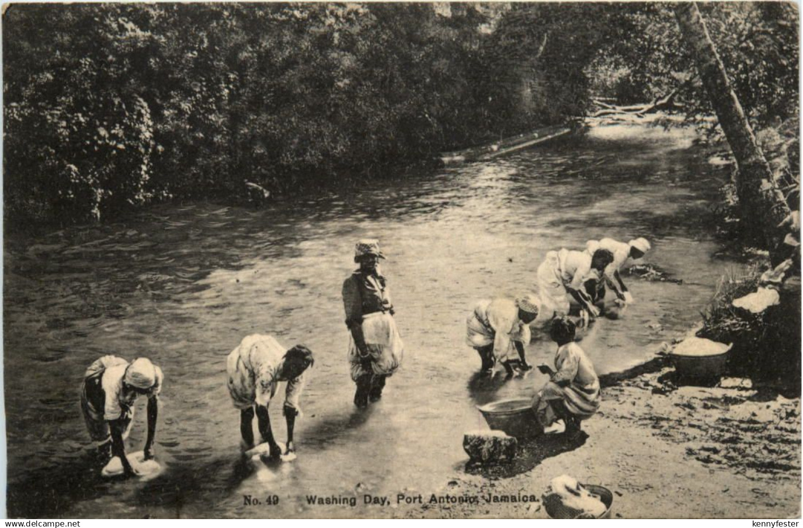 Jamaica - Port Amtonio - Washing Day