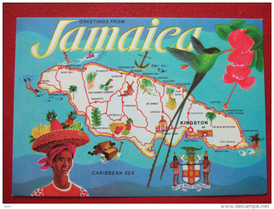 JAMAIQUE - CARTE DE LA JAMAIQUE -