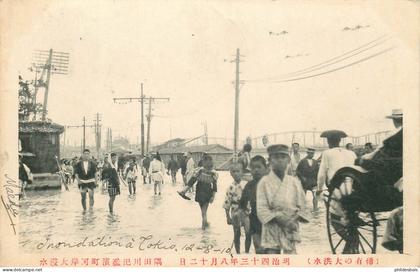 JAPON  TOKYO / TOKIO  inondation