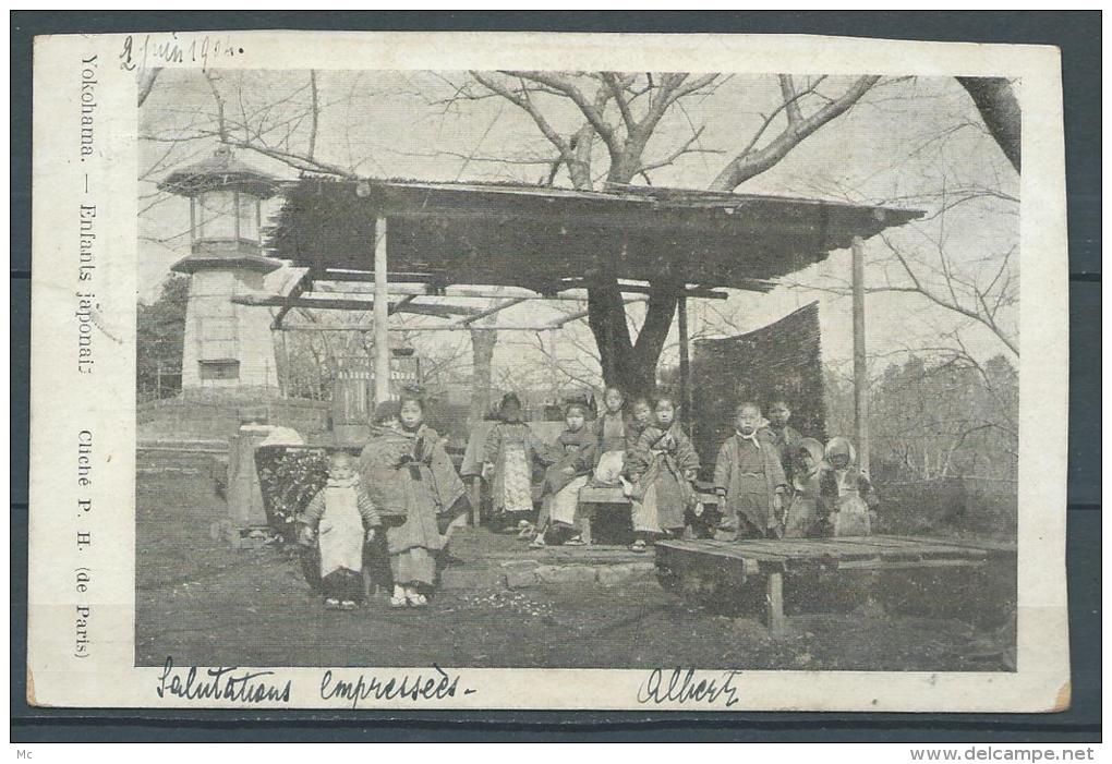 Japon - Yokohama - Enfants Japonais