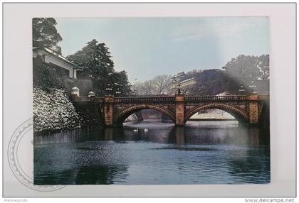 Japan Postcard - Tokio - Snow Covered Nijubashi Bridge - Unposted