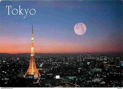 Japon - Tokyo - A beautiful sunset-view of Tokyo with Tokyo Tower - Voir Timbre - CPM - Voir Scans Recto-Verso