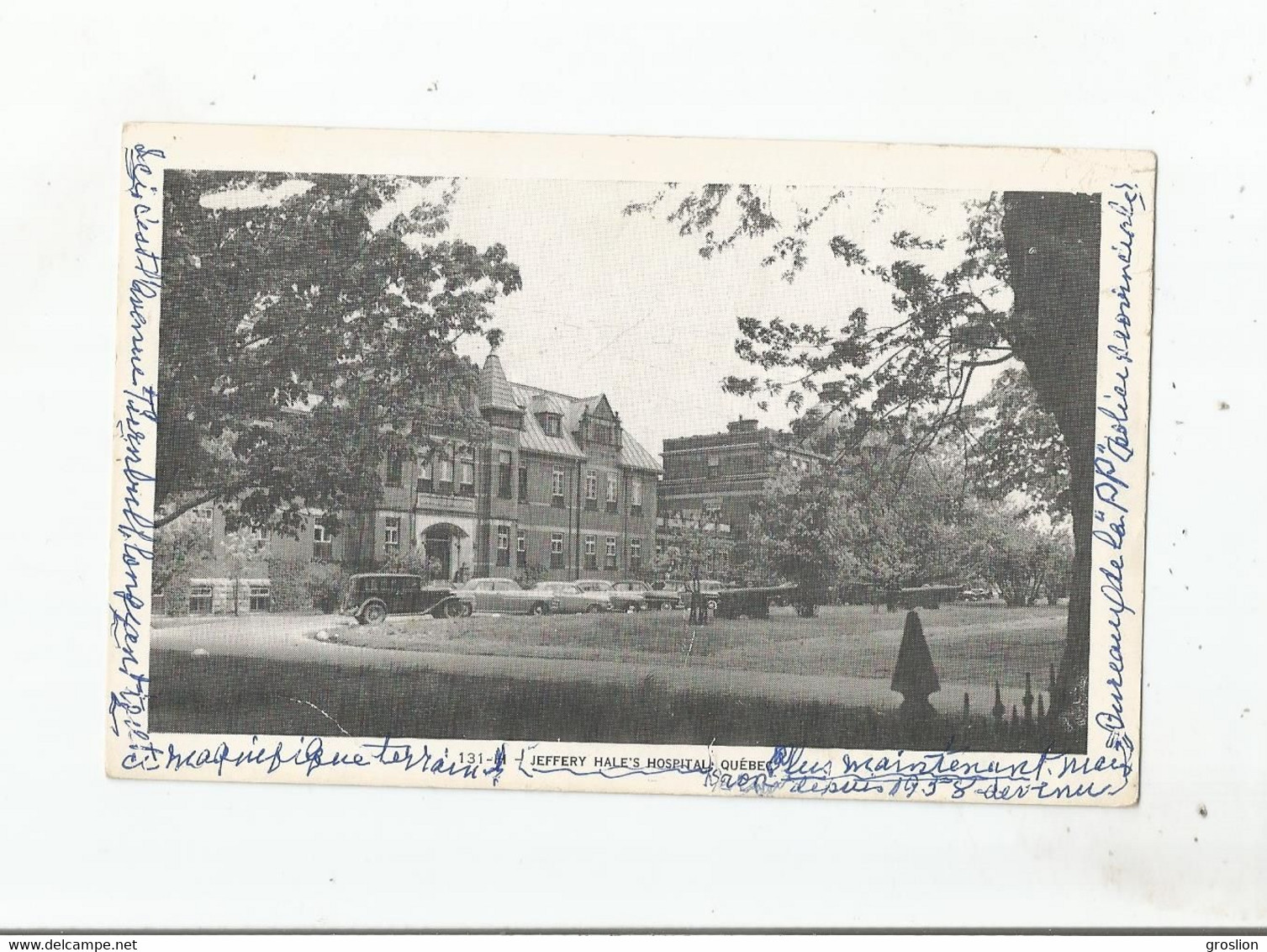 JEFFREY HALE'S HOSPITAL QUEBEC 1931