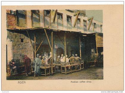 ( CPA ASIE )  YÉMEN  /  ADEN  -  Arabian coffee shop  -