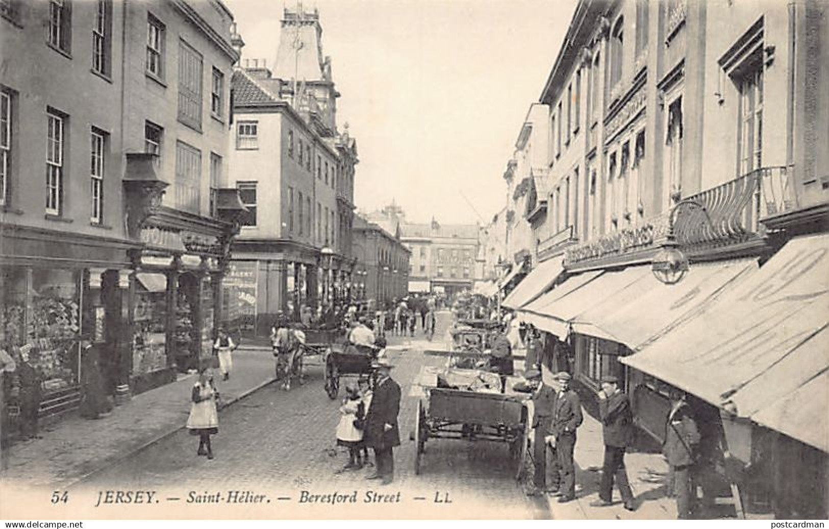 Jersey - ST. HELIER - Beresford Street - Publ. L.L. Levy 54