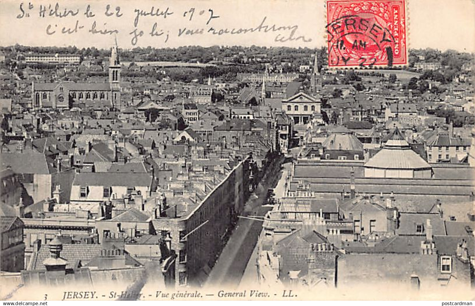 Jersey - ST. HELIER - General view - Publ. L.L. Levy 3