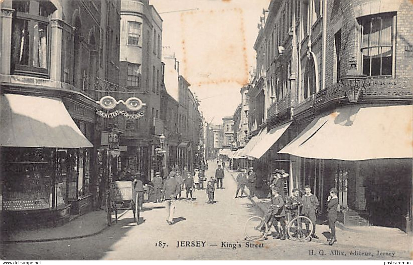 Jersey - ST. HELIER - King's Street - Publ. H. G. Allix 187