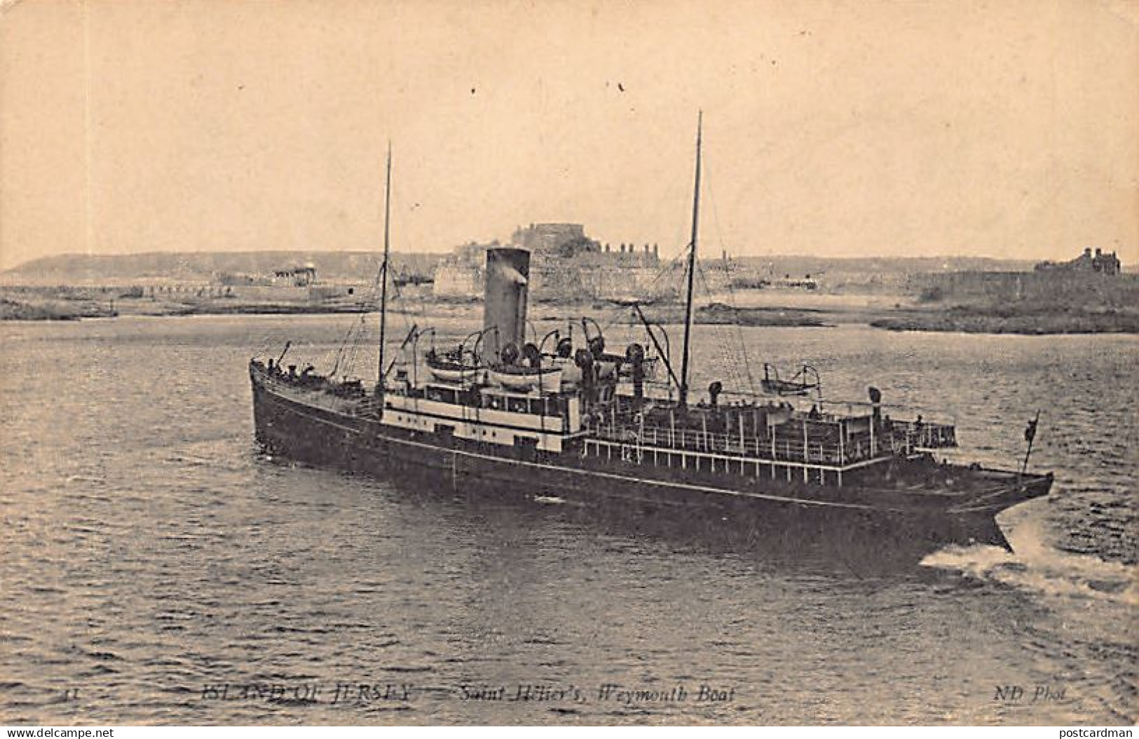 Jersey - ST. HELIER - Weymouth Boat - Publ. ND Phot. Neurdein 41