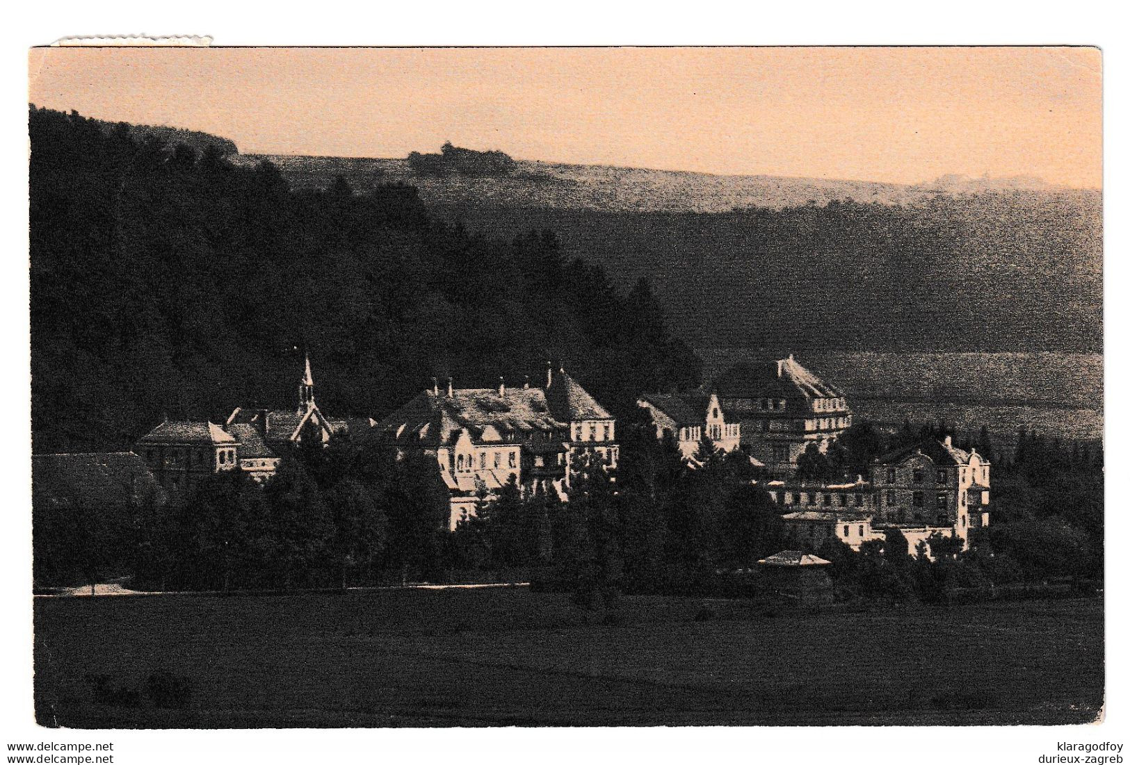 Jordanbad bei Biberach old postcard posted 1928 Biberach (Riss) pmk b210220