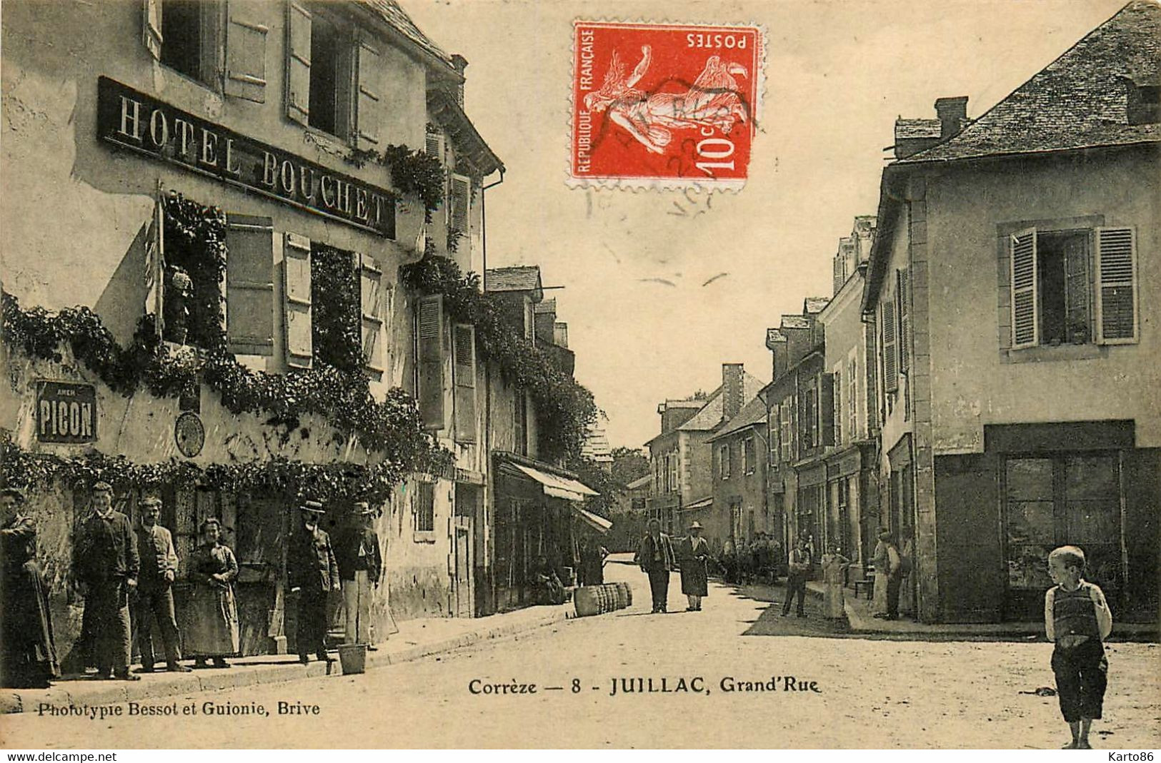 juillac * la grand rue * hôtel BOUCHET