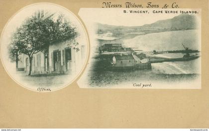 cape verde, SÃO VICENTE, Coal Yard and Offices (1900s) Postcard