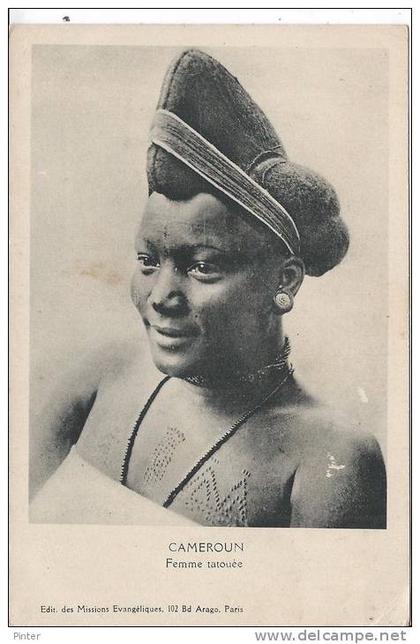 CAMEROUN - Femme tatouée