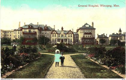 Carte  POSTALE  Ancienne de WINNIPEG - General Hospital